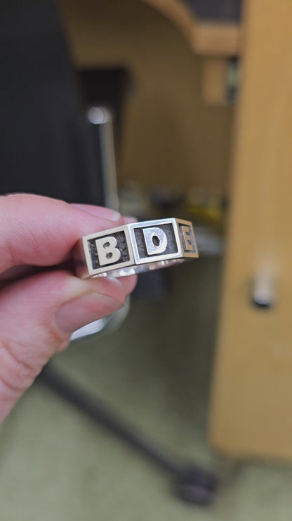 BDE Silver Octagon Ring