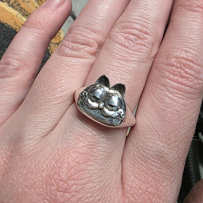 10K Gold Lasagna Lover Signet Ring (Pre-order)